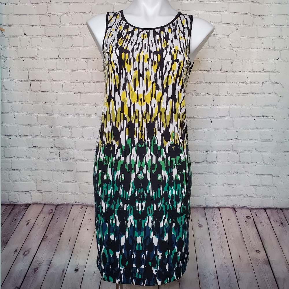 Banana RepublicnOmbre Batik Print Dress with Keyhole Back Size XS